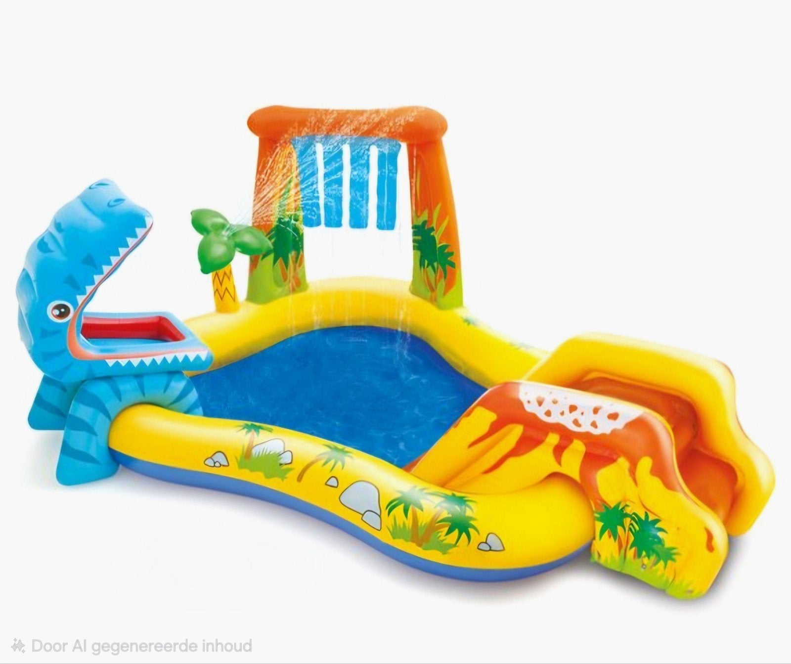 Kinderzwembad met glijbaan gebruikt, Ophalen, Gebruikt