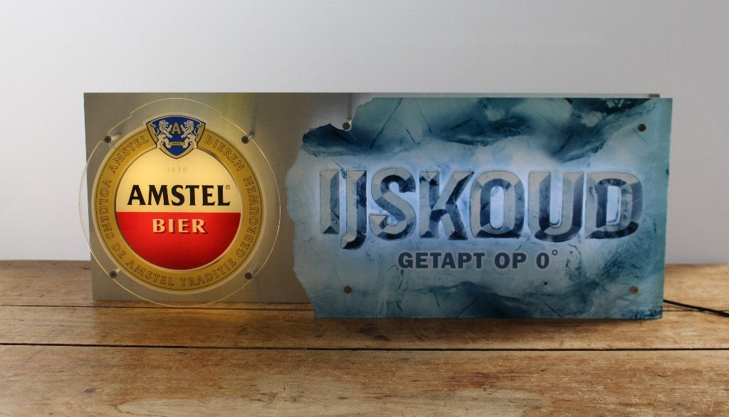 Amstel bier lichtreclame, Verzamelen, Merken en Reclamevoorwerpen, Ophalen of Verzenden, Gebruikt, Lichtbak of (neon) lamp