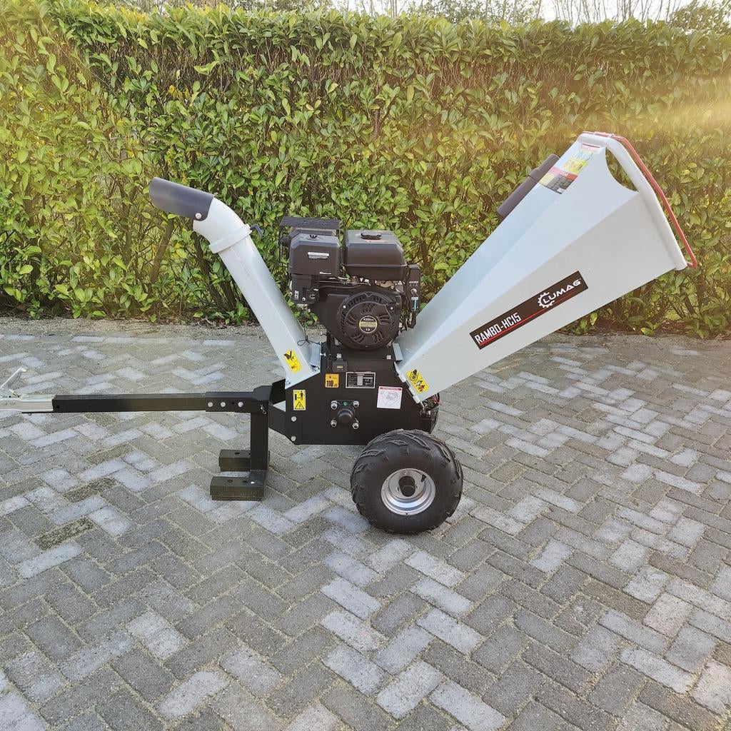 Hout versnipperaar hakselaar professioneel LUMAG RamboHC15, Ophalen, Zo goed als nieuw, Benzine, Lumag