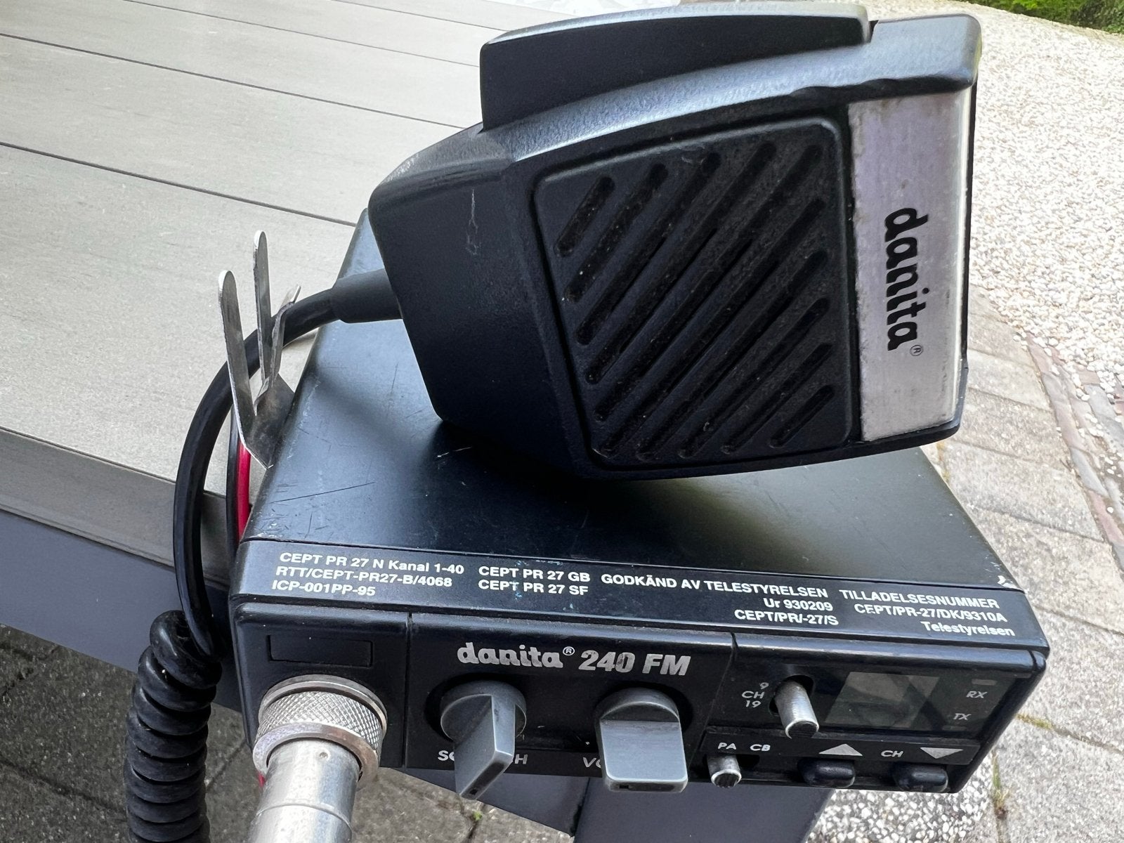 Danita 240 FM CB Radio - 40 Kanalen, 4 Watt, Telecommunicatie, Zenders en Ontvangers, Ophalen of Verzenden, Gebruikt, Zender en Ontvanger
