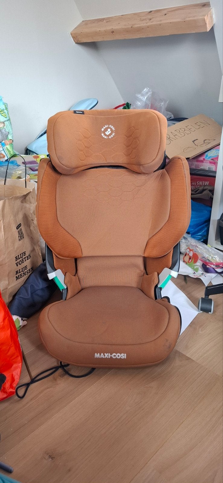 Maxicosi cognac, Kinderen en Baby's, Ophalen, Gebruikt, 15 t/m 36 kg, Isofix