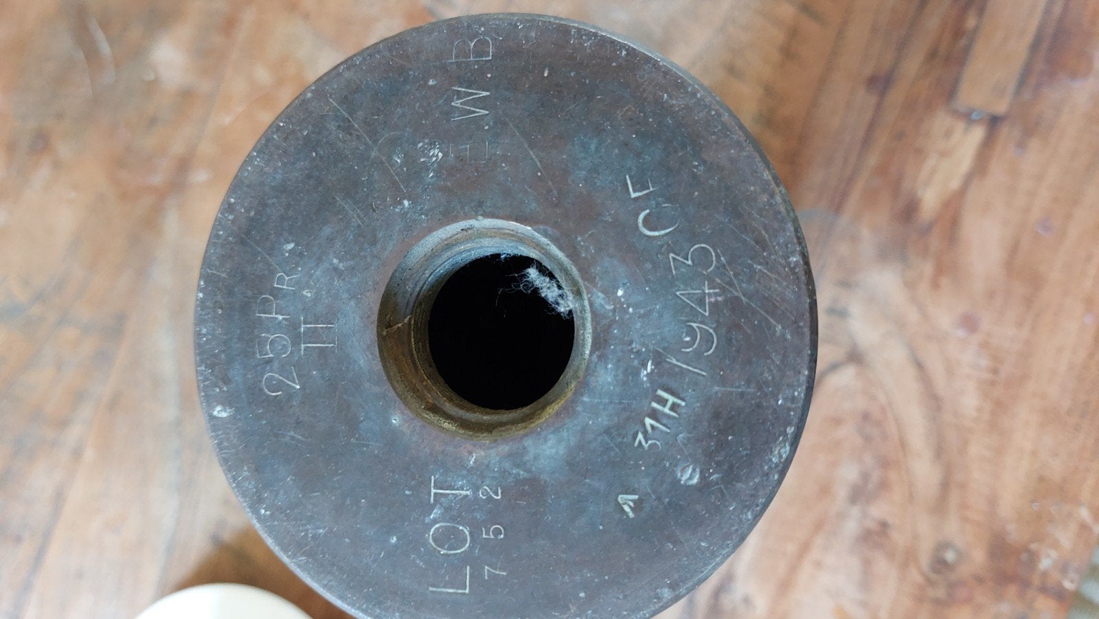 WOII Britse 25 PDR granaathuls 1943, Verzamelen, Militaria | Algemeen, Ophalen of Verzenden