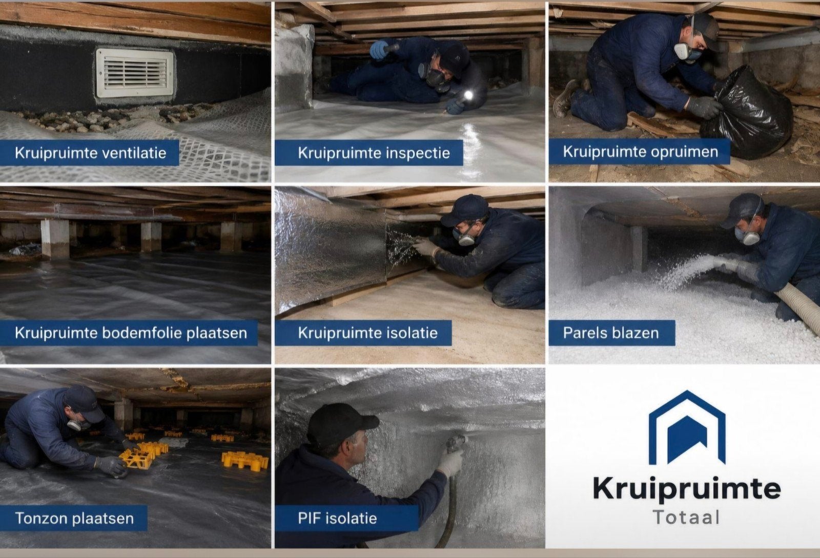 Kruipruimte Isolatie en Ventilatie Diensten, Ophalen of Verzenden