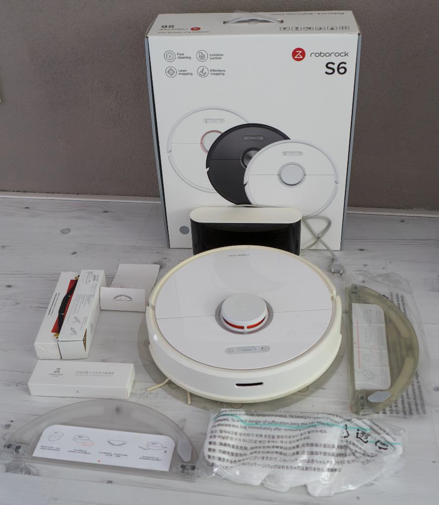 Roborock S6 robotstofzuiger - Wit, Witgoed en Apparatuur, Stofzuigers, Ophalen, Overige merken, Gebruikt, Bedienbaar via app