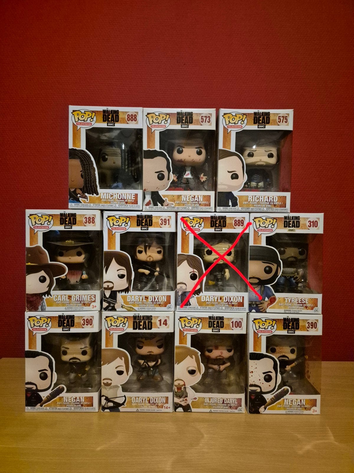 Funko Pop! The Walking Dead, Bloody Negan, Carl en meer!, Ophalen of Verzenden, Zo goed als nieuw