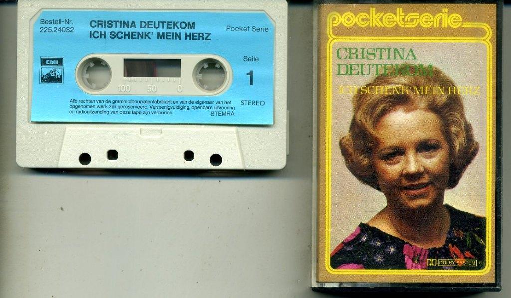 Cristina Deutekom Ich Schenk' Mein Herz cassette ZGAN, Klassiek, 1 bandje, Ophalen of Verzenden, Zo goed als nieuw