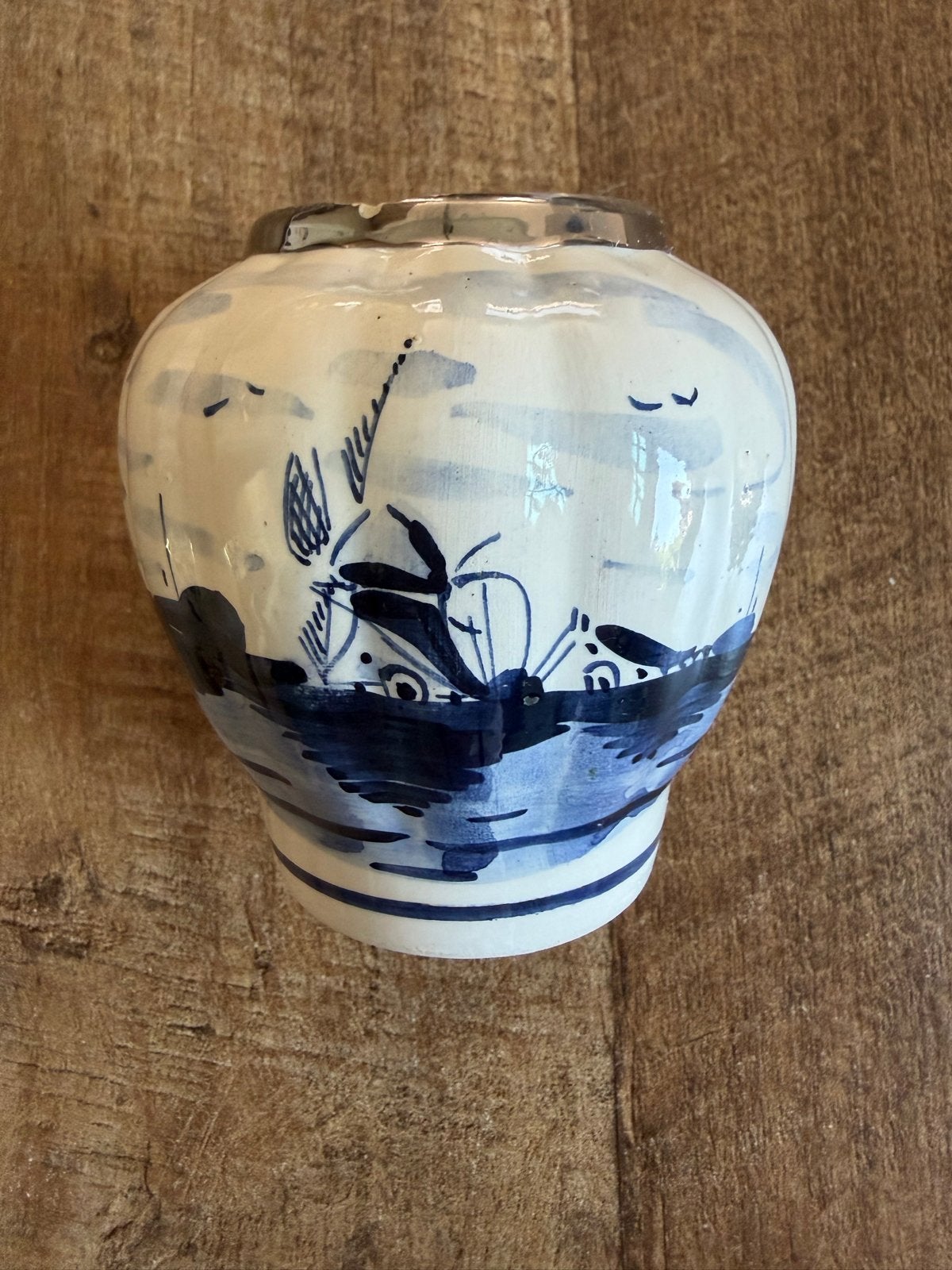 Echt Delftsblauw Lepelvaasje - Erfstuk, Ophalen of Verzenden