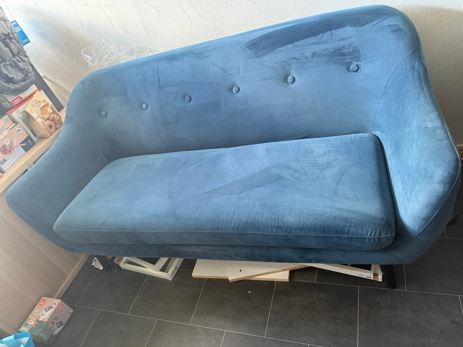 Bank (170 cm) met bijpassende stoel, Ophalen, Gebruikt, 150 tot 200 cm, Tweepersoons