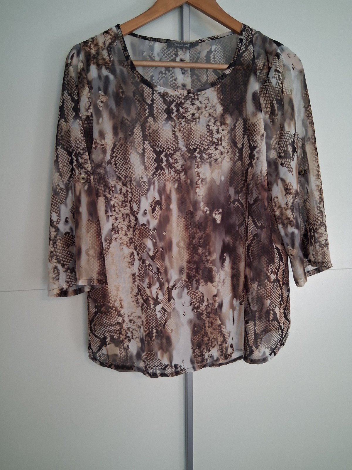 Geisha blouse met slangenprint - Maat M - Z.g.a.n!, Maat 38/40 (M), Geisha, Meerkleurig, Ophalen of Verzenden