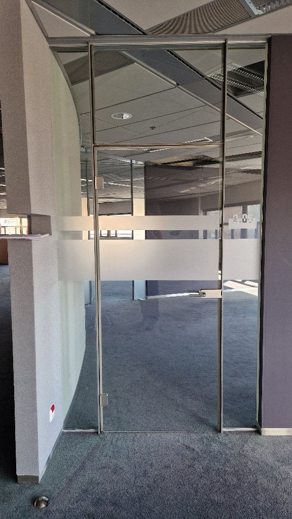 Glazen deur binnendeur taatsdeur + metalen kozijn ( 298 ), Ophalen, 120 cm of meer, Binnendeur, Nb