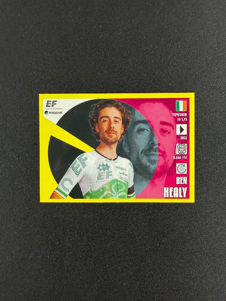 Ben Healy Rookie Sticker Panini Tour de France 2024, Verzenden, Zo goed als nieuw, Overige sporten, Poster, Plaatje of Sticker