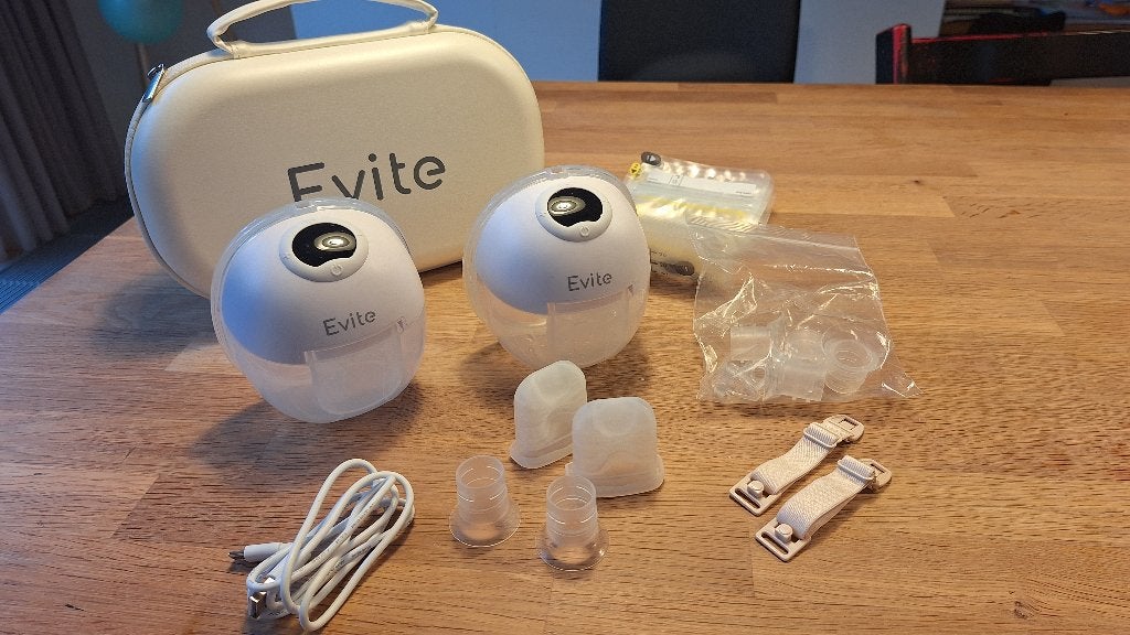 Dubbele borstkolf Evite handsfree elektrisch, Draadloos, Borstkolf, Ophalen of Verzenden, Zo goed als nieuw