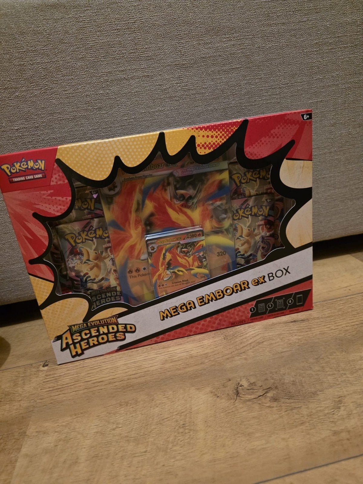 Ascended heroes mega emboar ex box, Ophalen, Nieuw