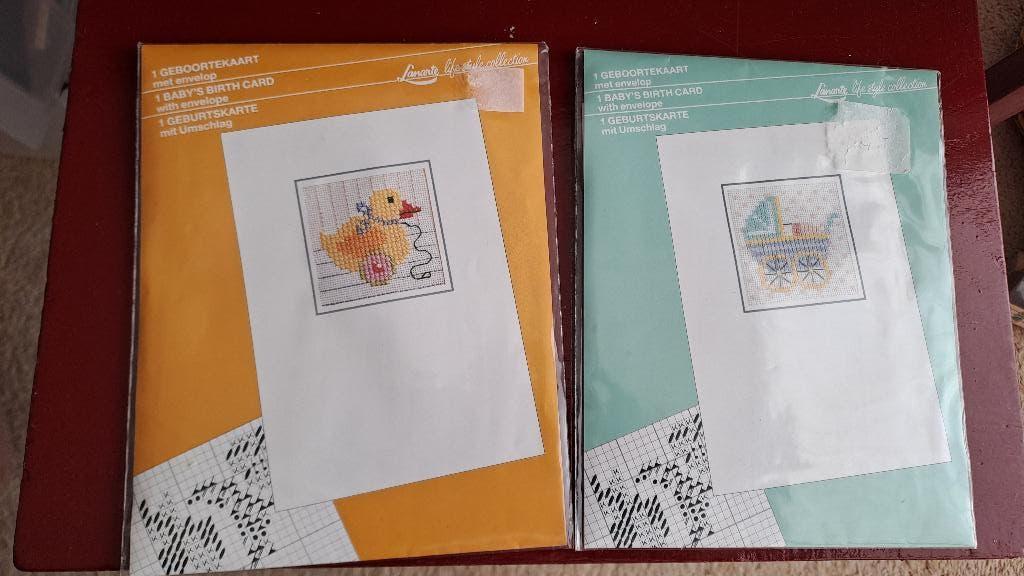 Geboortekaart Lenarte, Ophalen of Verzenden, Nieuw, Handborduren, Borduurpakket