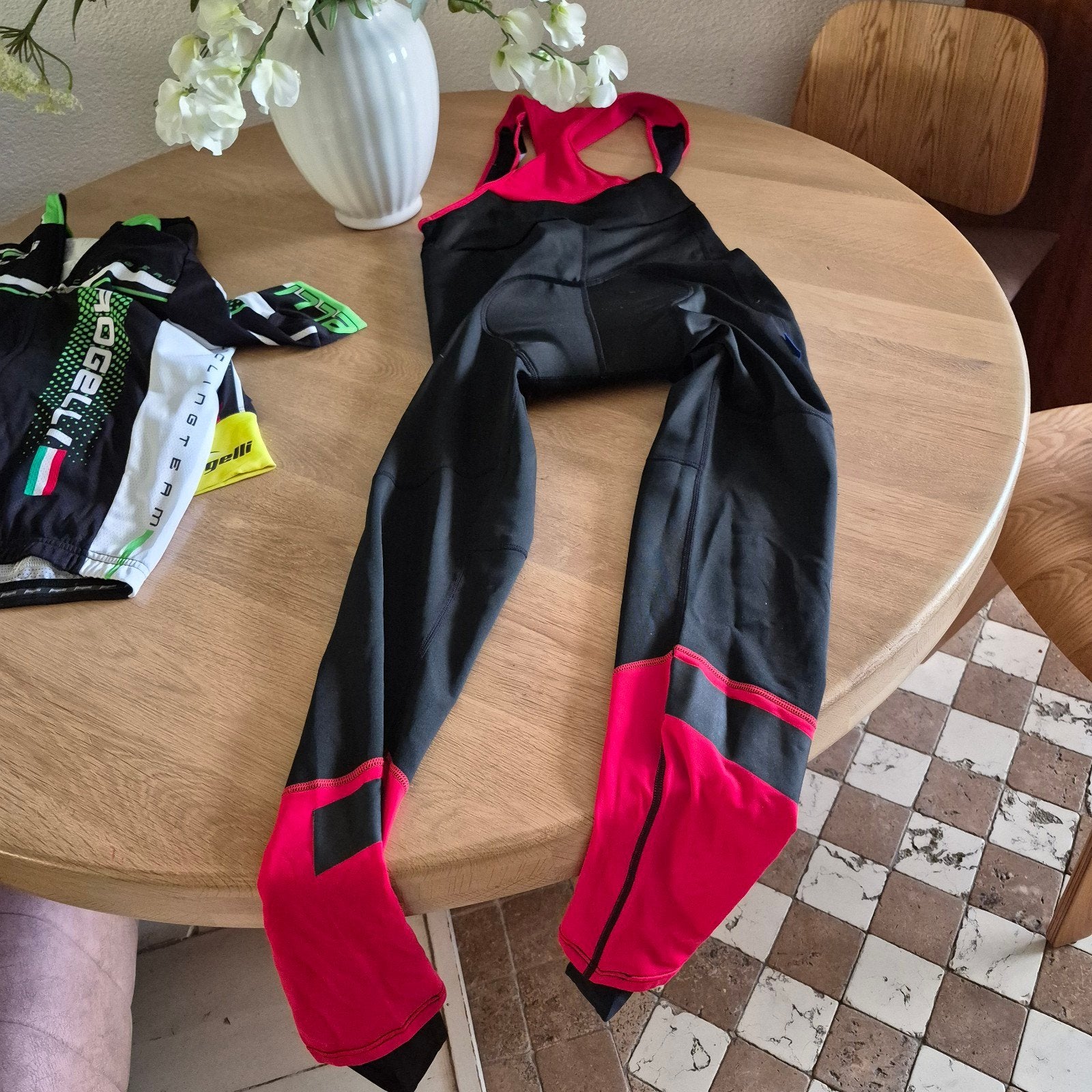 ROGELLI Fietsbroek lang. Mt S. Als nieuw, S, Rogelli, Kinderen, Ophalen of Verzenden