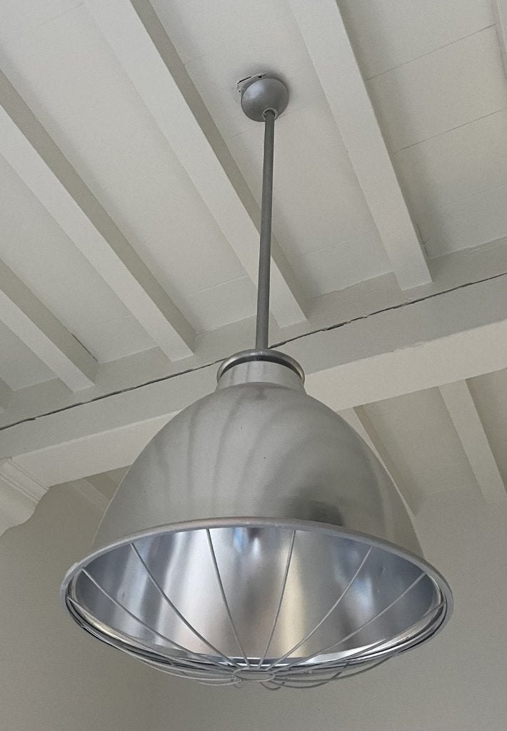 Fraaie industriële hanglampen, Ophalen, Gebruikt, E27 (groot), Metaal