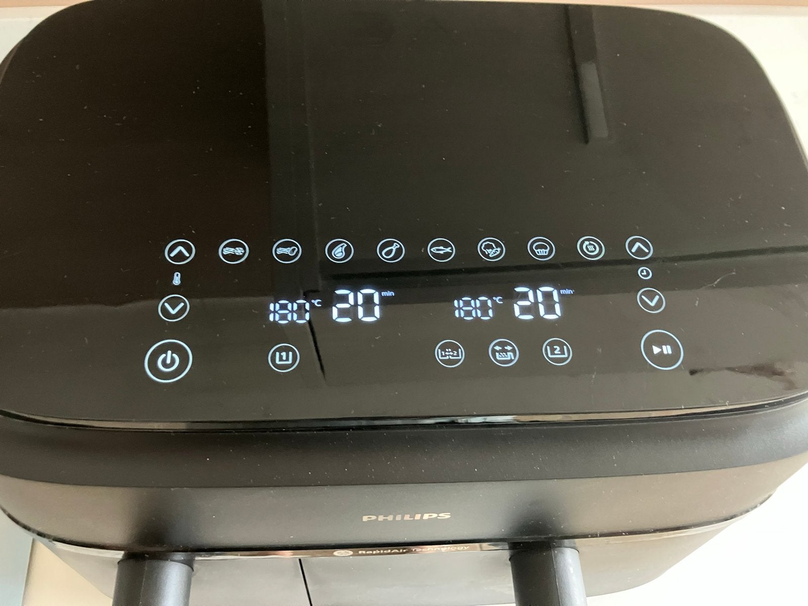 Philips 3000 Series Dual Airfryer - 9L - Zwart, Ophalen, Zo goed als nieuw, Airfryer XXL, 1500 gram of meer