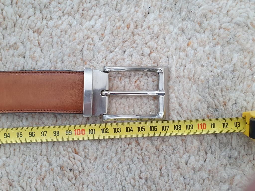 Bruin lederen riem, Ophalen of Verzenden, Gedragen, Bruin