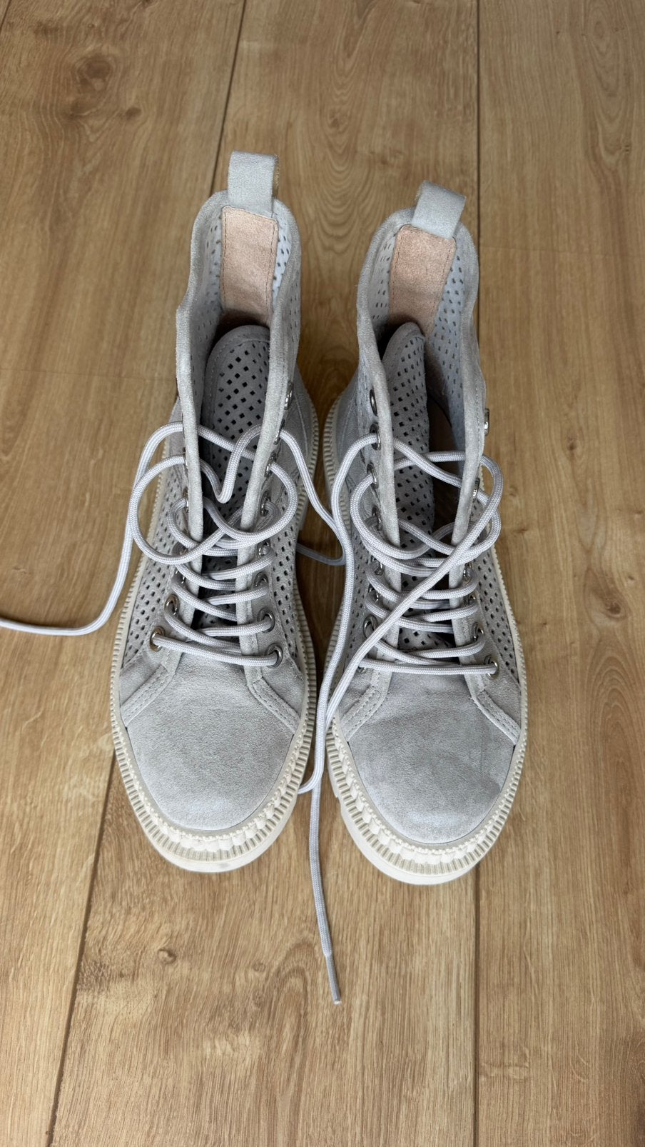 Nieuwe hippe leren boots/schoenen mt 38, Ophalen, Zo goed als nieuw, Zwart, Sneakers of Gympen
