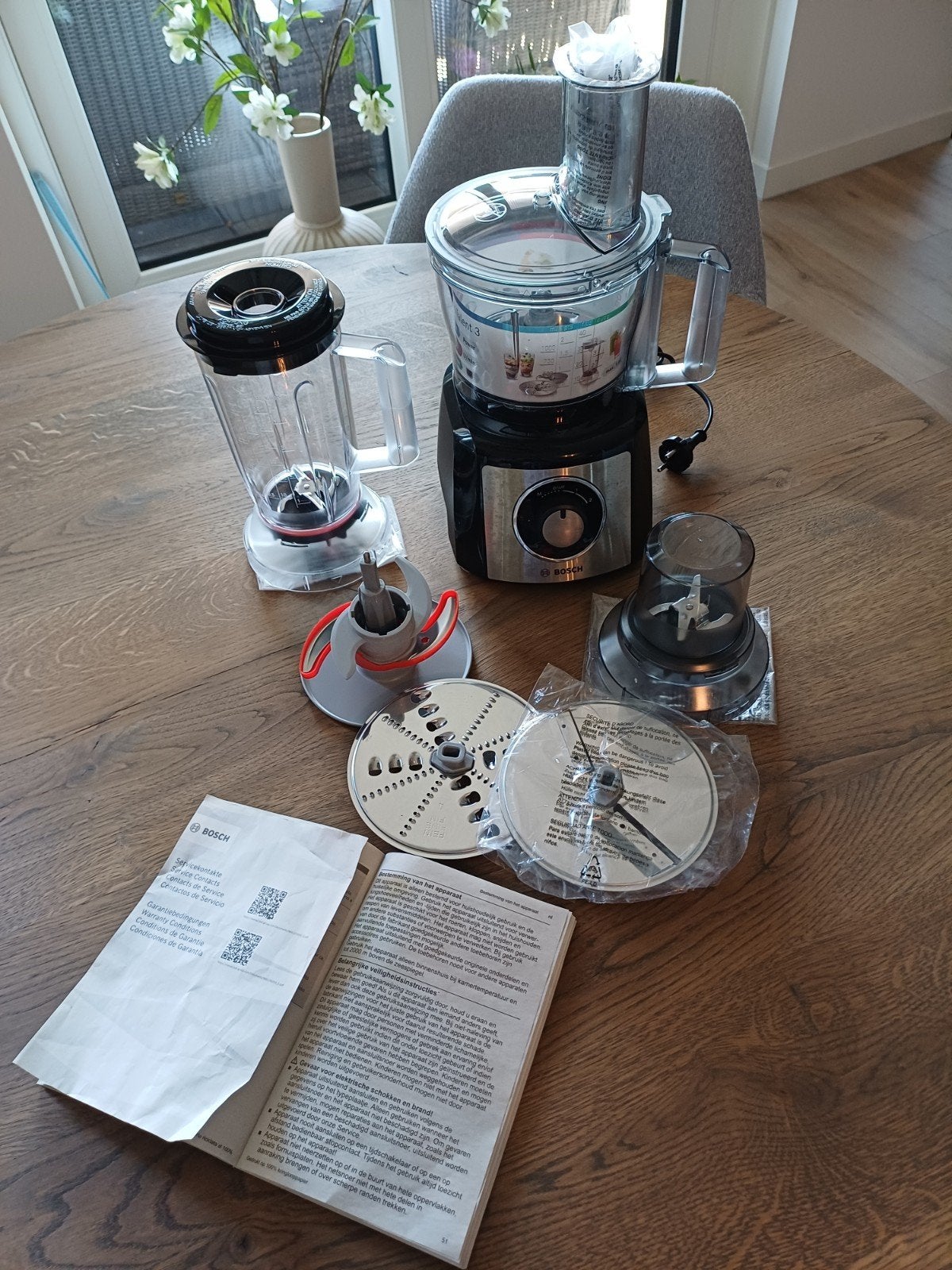 Nieuwe Bosch MultiTalent 3/3Plus compact foodprocesso, 2 tot 3 liter, Ophalen of Verzenden, Nieuw, 2 snelheden