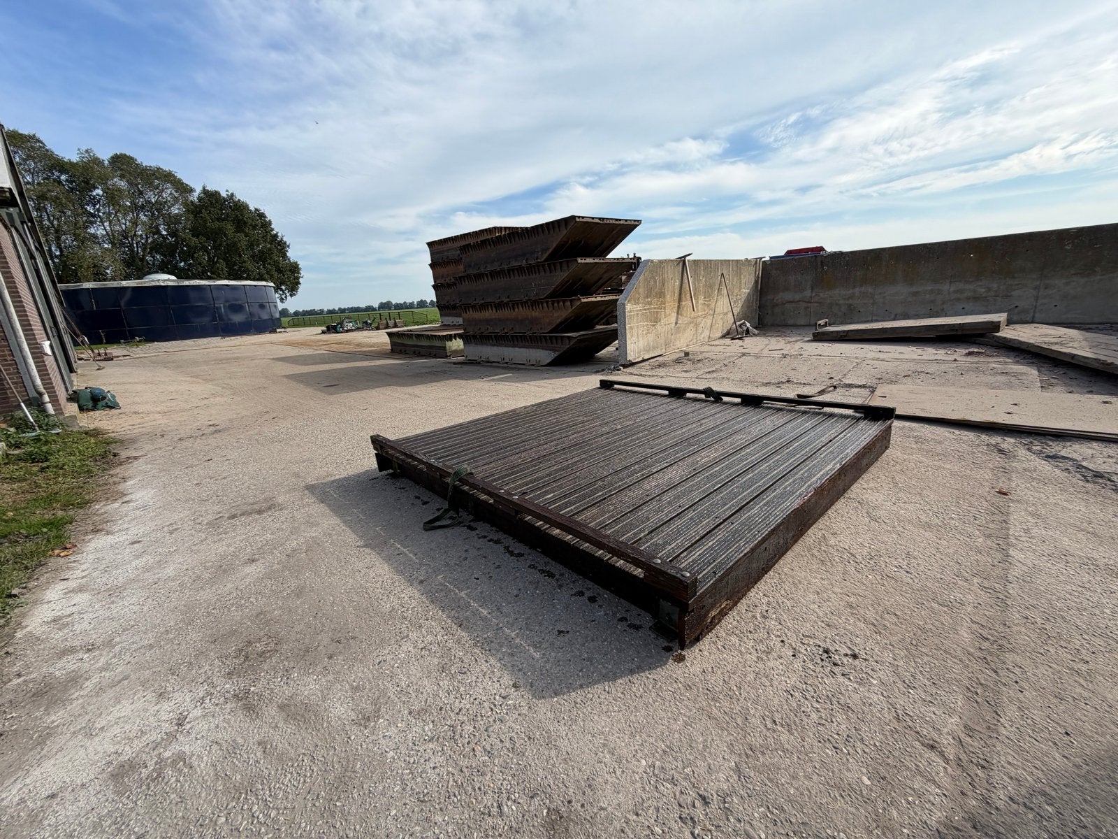 Harde houten brug 309x300 cm, Ophalen