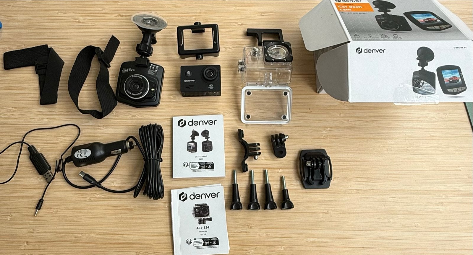 Denver ACT-324 720P HD Action Camera met denver dash cam, Ophalen of Verzenden, Nieuw, Overige merken