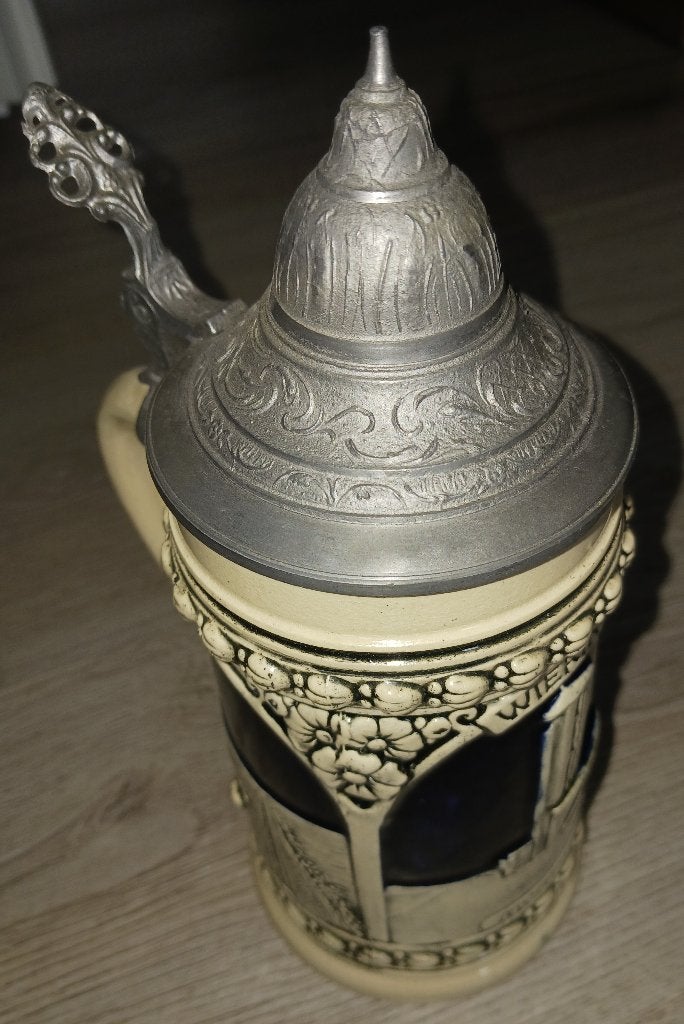 Heel bijzondere bierpul details afsluitdijk en het monument, Antiek en Kunst, Ophalen of Verzenden
