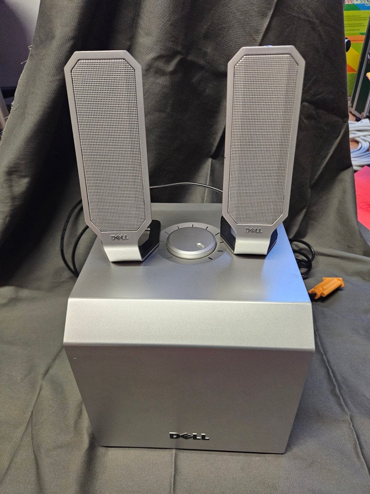 Dell Zylux 2.1 Luidsprekerset met Subwoofer, Ophalen of Verzenden, Gebruikt, Audiokanaal 2.1, Dell