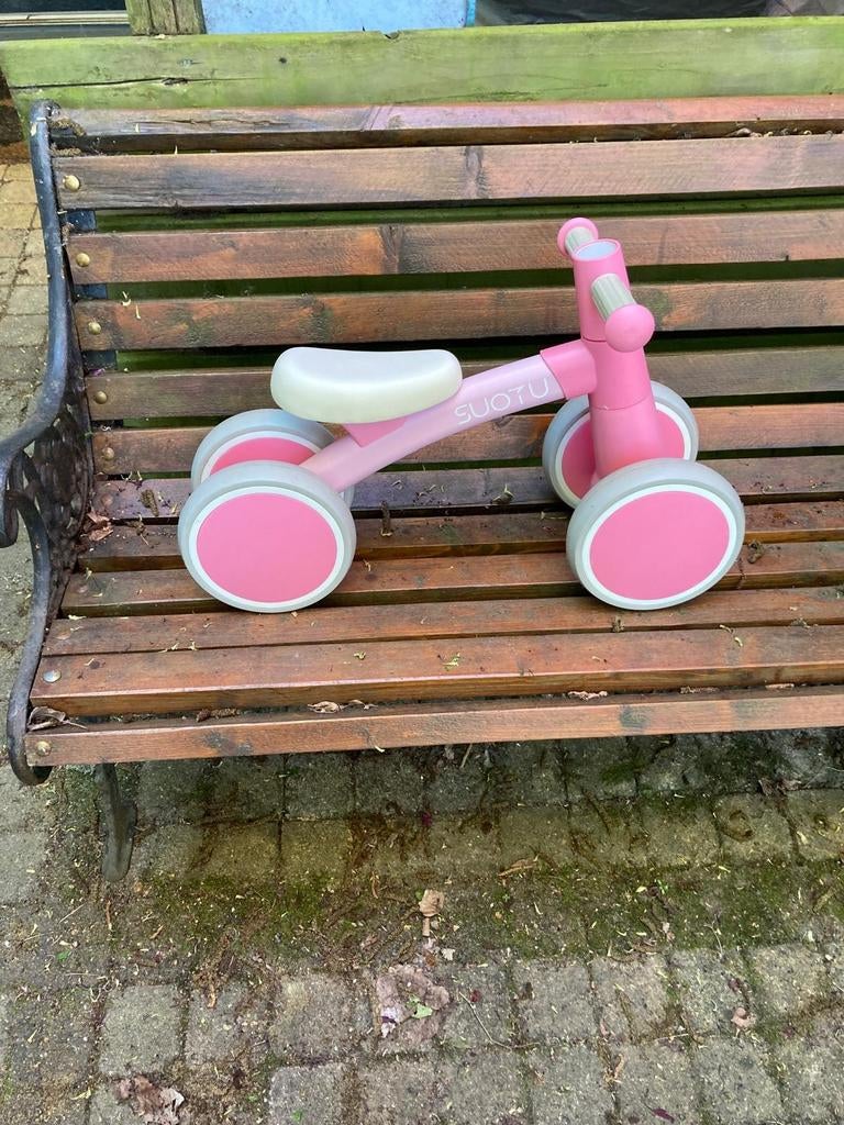 Roze loopfietsje voor peuters - SUOTU, Ophalen of Verzenden, Gebruikt, Loopfiets