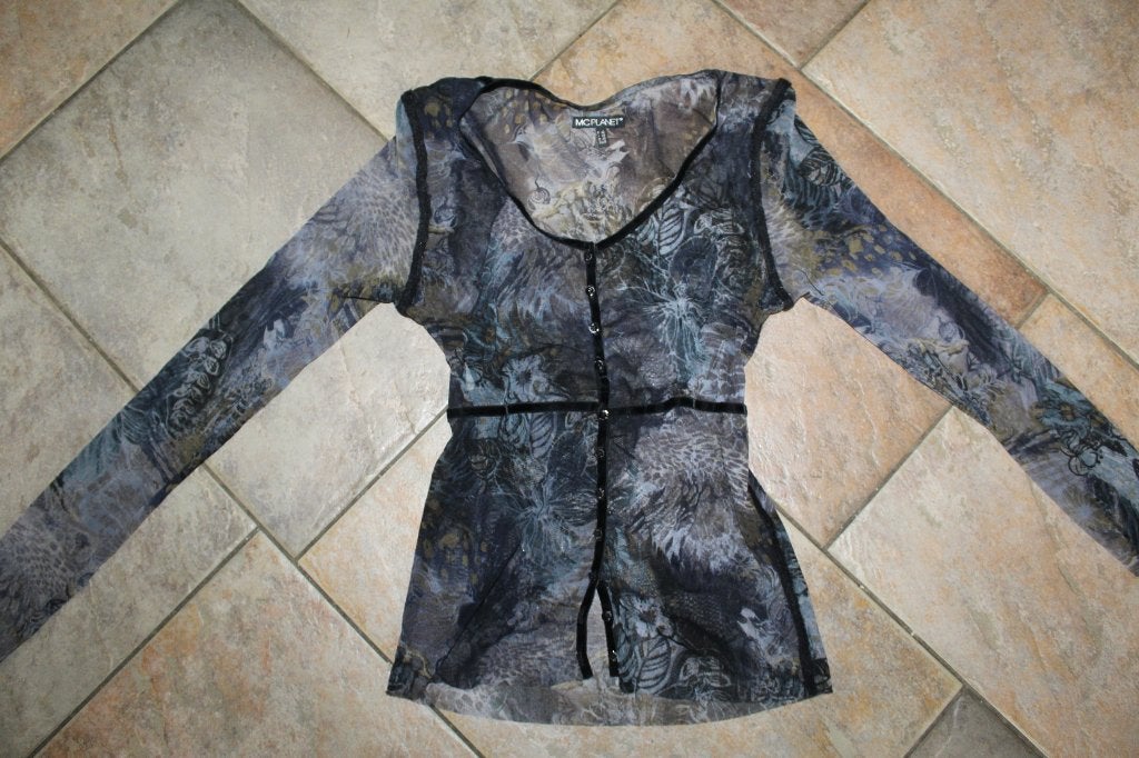 Mc Planet prachtig doorzichtig tuniek mt 40 KOOPJE, Kleding | Dames, Maat 38/40 (M), Mc Planet, Meerkleurig, .