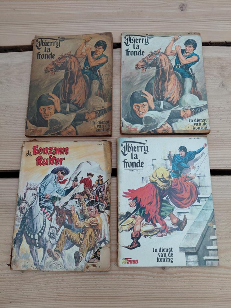 Thierry la Fronde & De Eenzame Ruiter stripboeken, Meerdere stripboeken, Ophalen of Verzenden, Gelezen, Jean-Claude Forest (Thierry la Fronde)