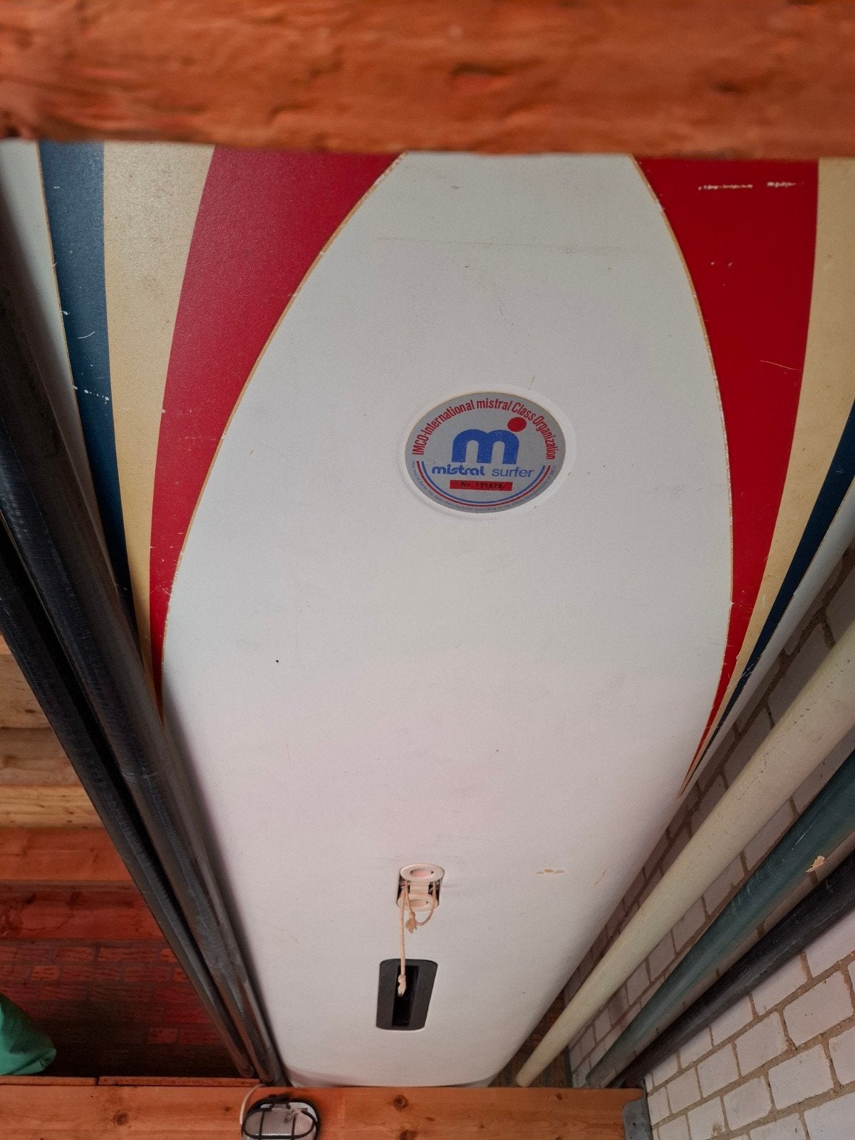 Mistral Surfer Windsurfplank - Vintage Klassieker, Watersport en Boten, Windsurfen, Ophalen, Mistral, Gebruikt, 300 cm of meer