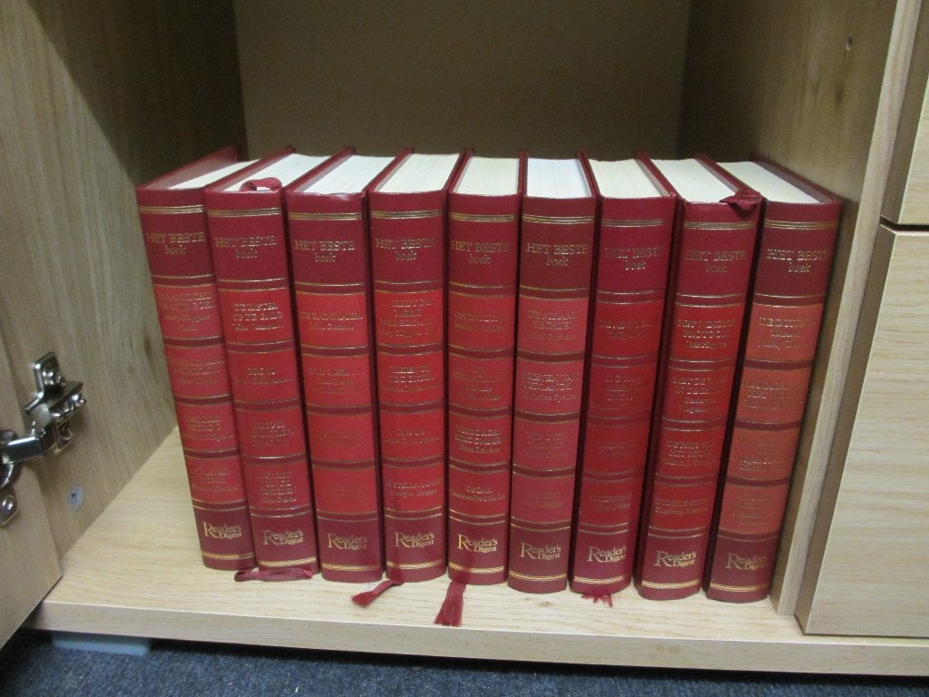 Serie Readers Digest boeken 9-delig Donkerrood, Ophalen of Verzenden, Zo goed als nieuw