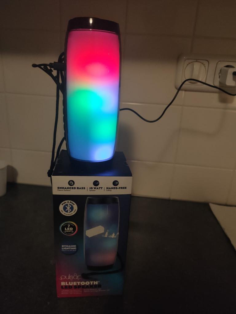 Pulsar Bluetooth LED speaker, Audio, Tv en Foto, Luidsprekers, Nieuw, Overige typen, Minder dan 60 watt, Overige merken, Ophalen