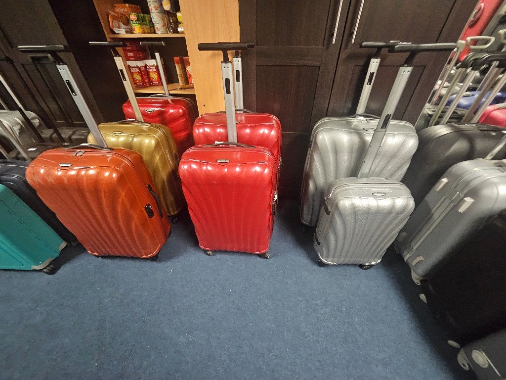 Samsonite C-lite rood goud zilver oranje 69 cm € 50= korting, Wieltjes, Hard kunststof, 45 tot 55 cm, Ophalen of Verzenden