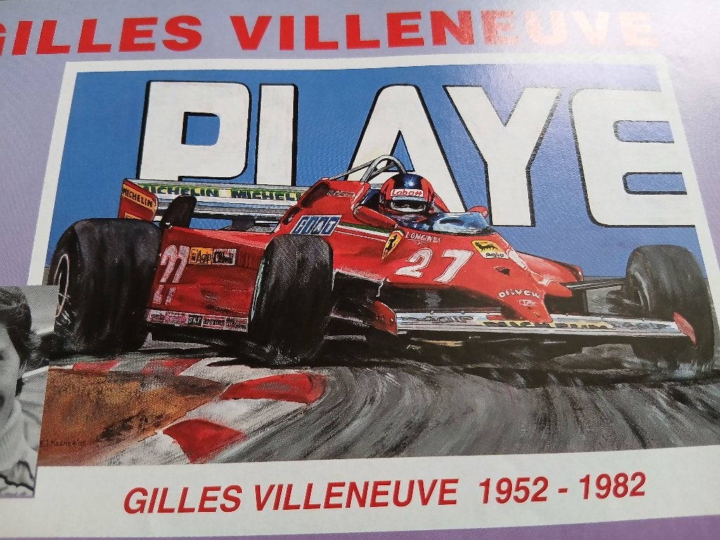 Gezocht litho eric jan kremer gilles villeneuve, Ophalen of Verzenden, Zo goed als nieuw, Formule 1