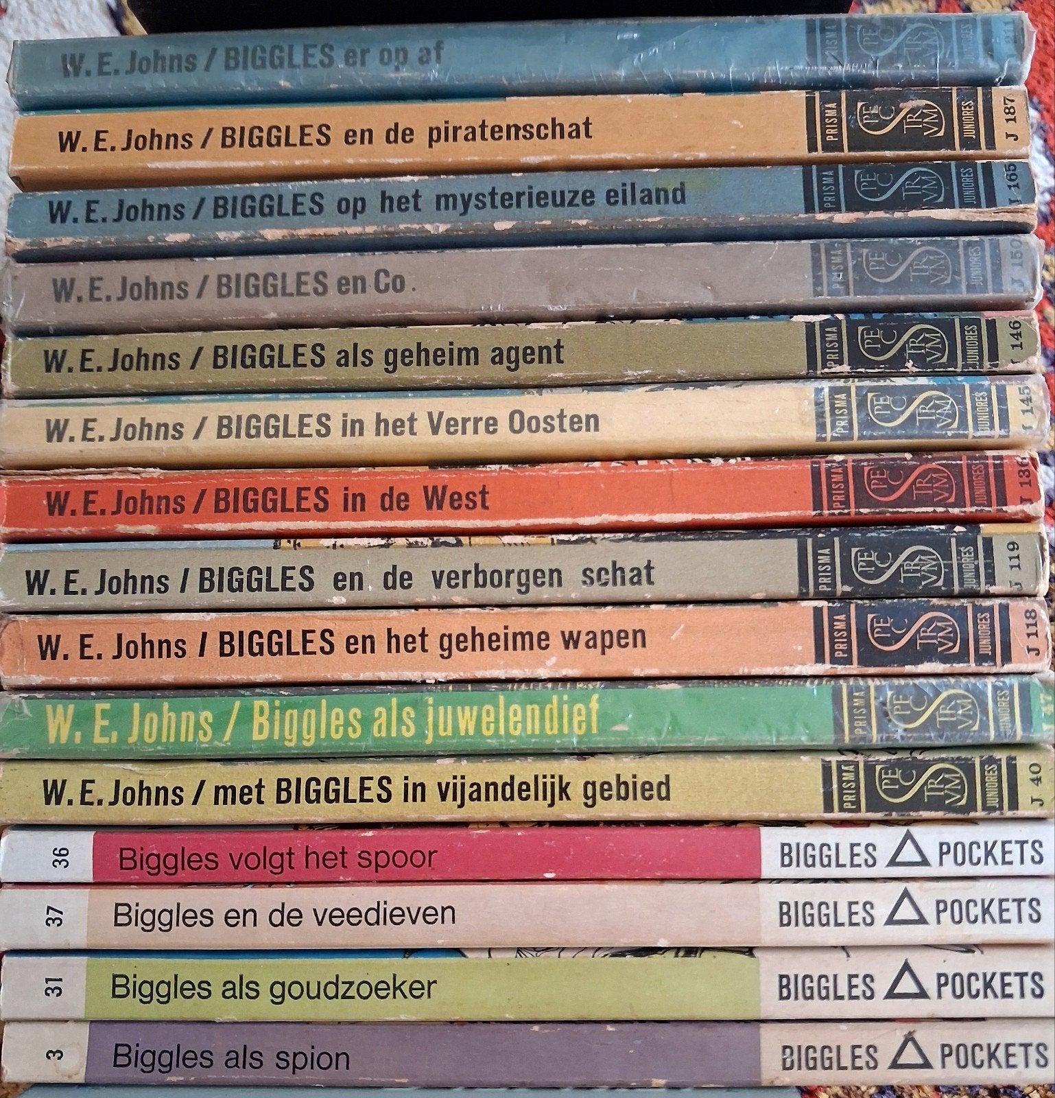 Biggles boeken: avonturen van W.E. Johns (Pockets & Prisma, Boeken, Ophalen, Gelezen, W.E. Johns