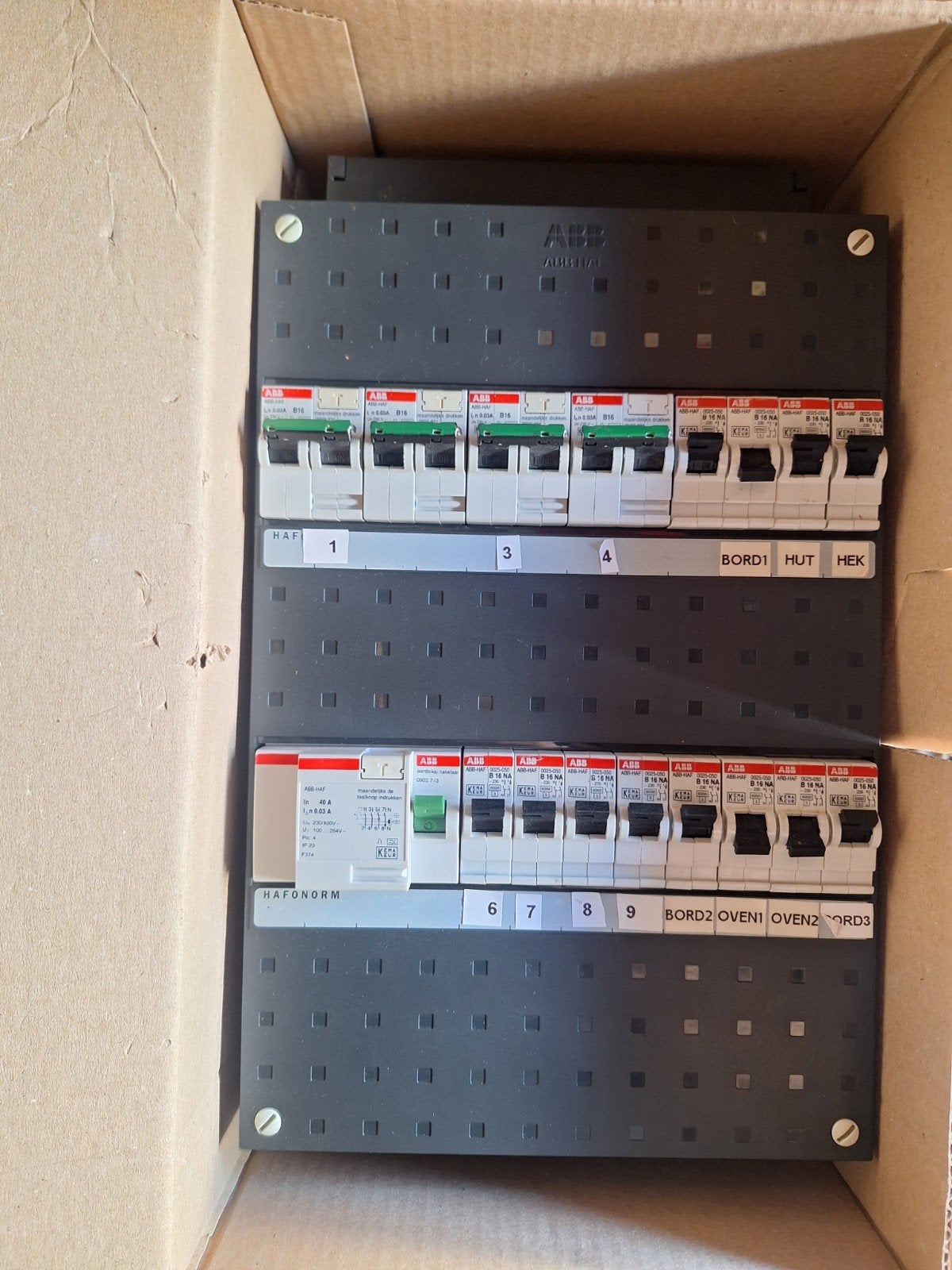 Enkele gebruikte groepenkasten., Doe-het-zelf en Verbouw, Elektra en Kabels, Ophalen of Verzenden, Gebruikt, Overige typen