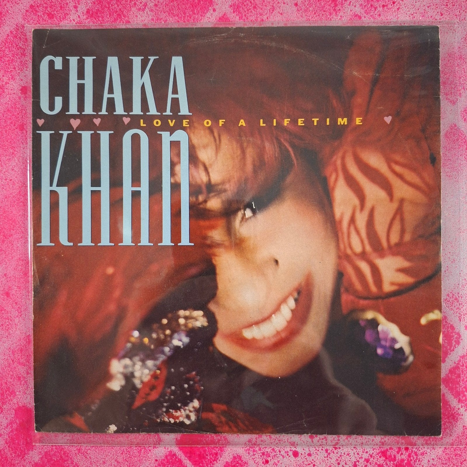 Chaka Kahn Love of a lifetime single, Gebruikt, 7 inch, Pop, Overige typen