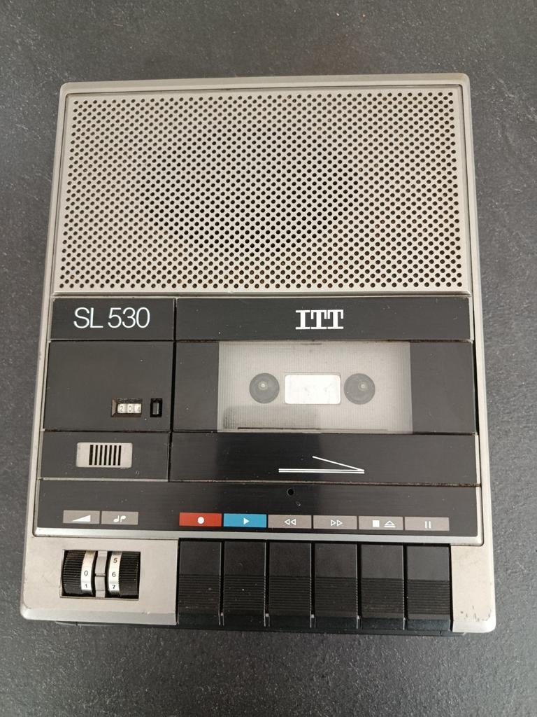 ITT SL530 cassetterecorder vintage, Audio, Tv en Foto, Cassettedecks, Ophalen of Verzenden, Overige merken