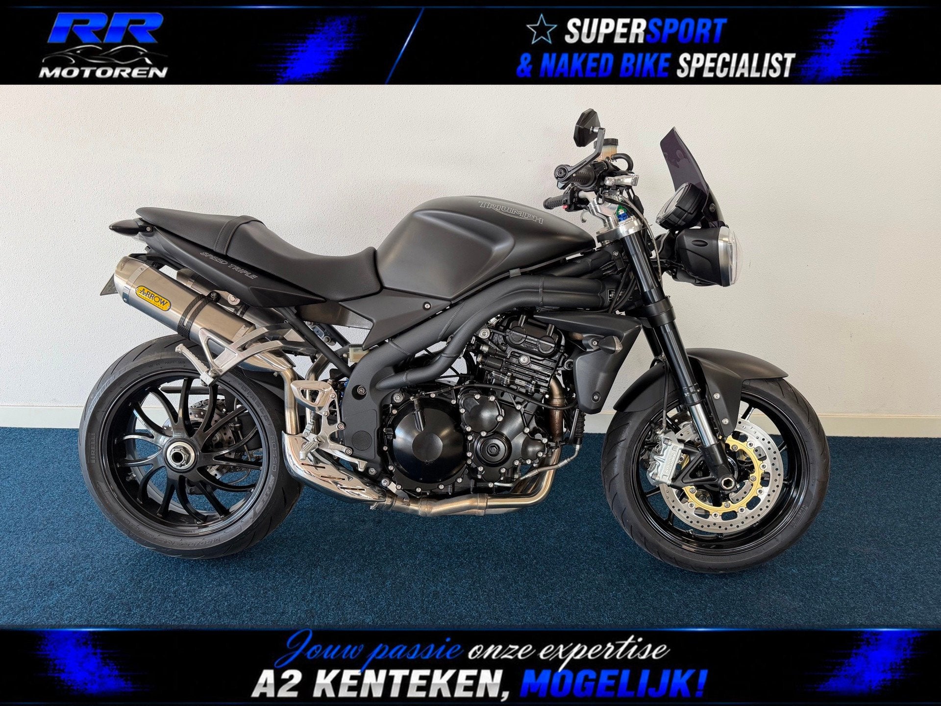 Triumph Tour SPEED TRIPLE 1050 / MAT-BLACK / ARROW-UITLAAT, Motoren, Motoren | Triumph, Bedrijf, Toermotor, meer dan 35 kW, Sportuitlaat