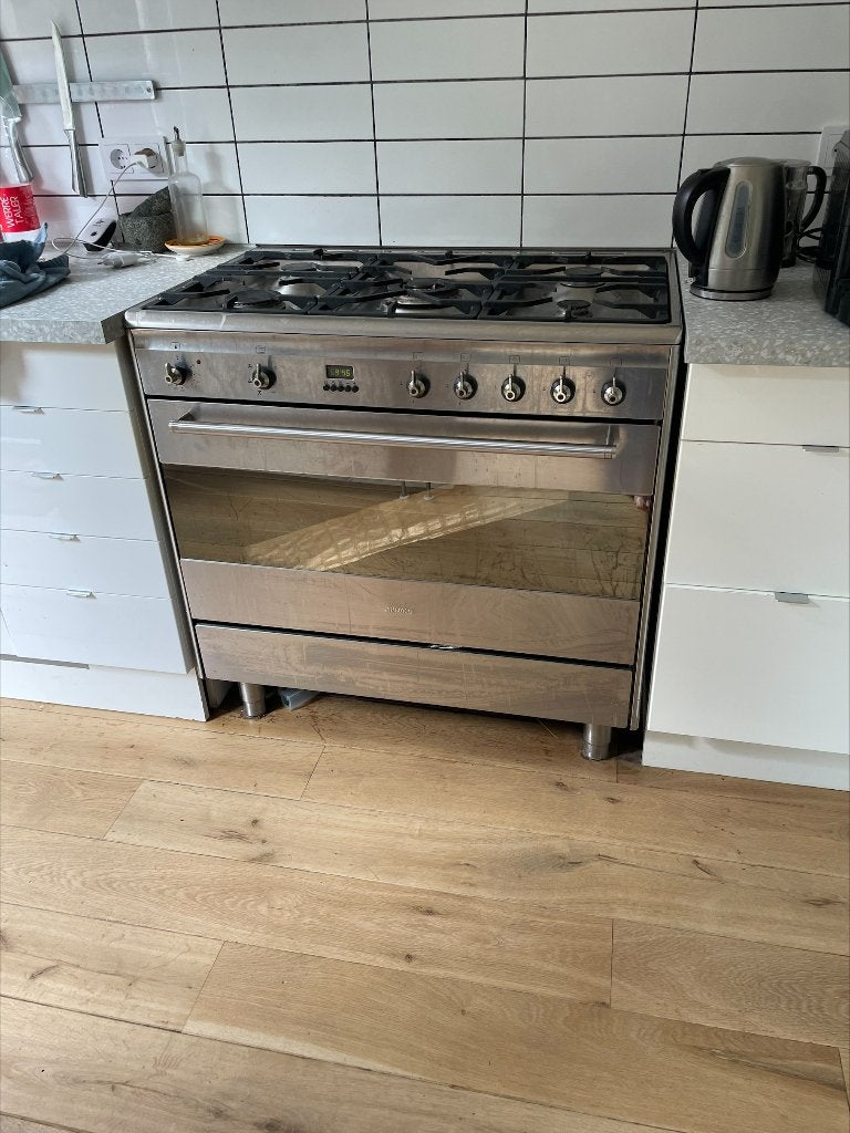 smeg gasfornuis, 5 pits, Ophalen, Gebruikt, 60 cm of meer, Gas