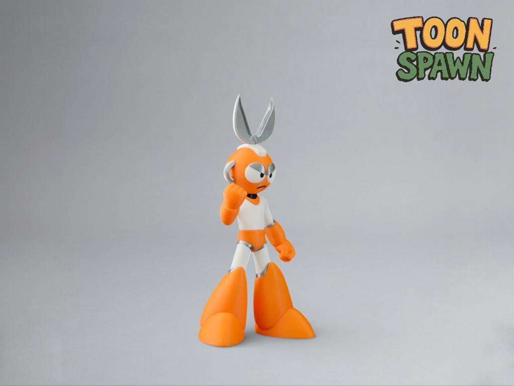 ️ Cut Man Beeld 22cm – Mega Man Fan Art, Ophalen of Verzenden, Nieuw, Fantasy