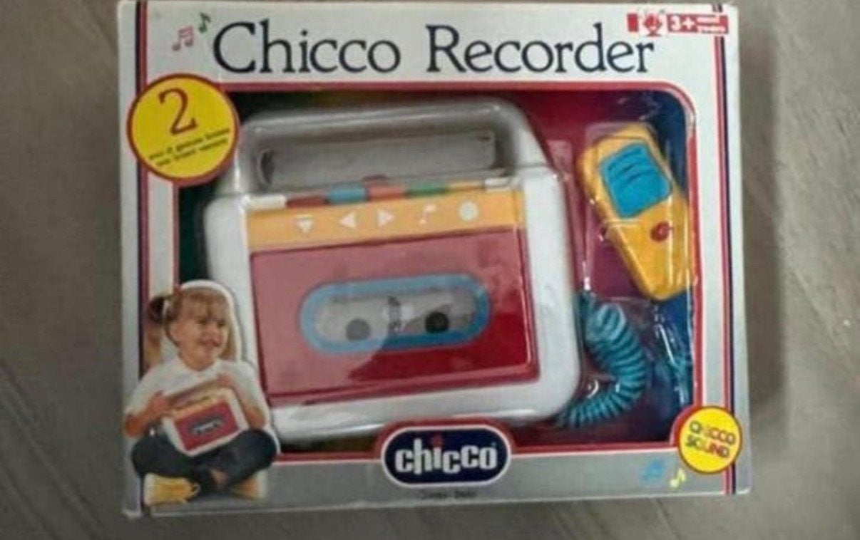 CHICCO DRAAGBARE CASSETTESPELER/RECORDER VOOR KINDER, Ophalen of Verzenden, Walkman