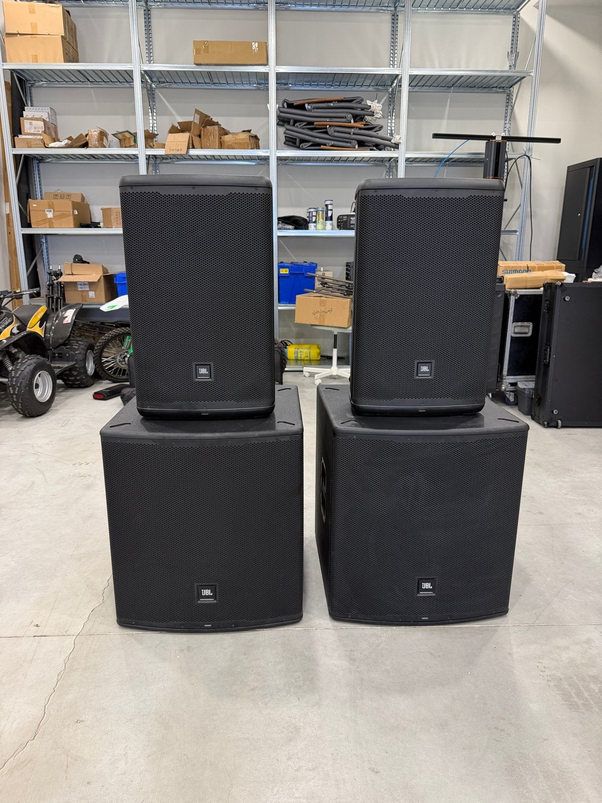 JBL EON 700 Serie Speakerset 715/718S, Audio, Tv en Foto, JBL, Speakerset, Zo goed als nieuw, Bluetooth