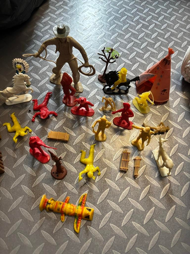 Vintage plastic speelgoed: Cowboys, indianen en meer!, Ophalen, Gebruikt, Jongen of Meisje