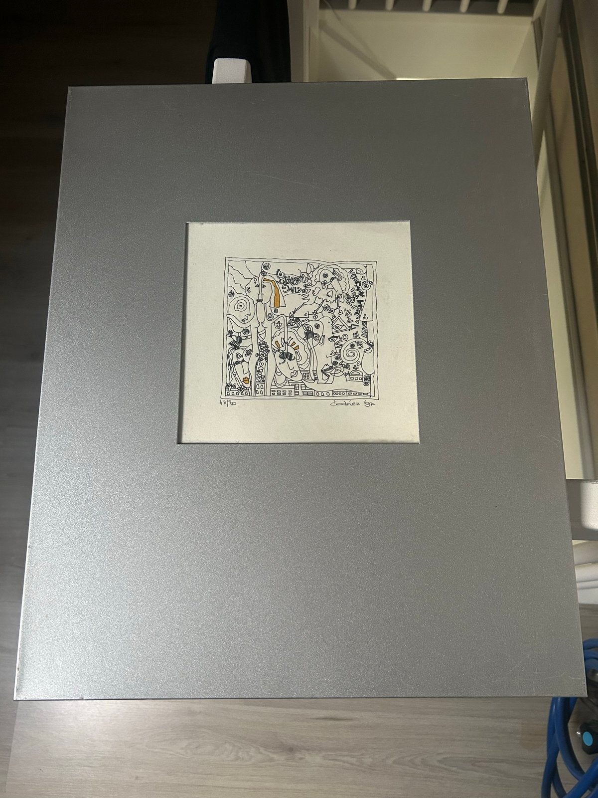 Corneille Driezen - Codriez - Zeefdruk 43/80 (1994), Dagelijks leven, Genummerd, Ophalen of Verzenden, Zeefdruk