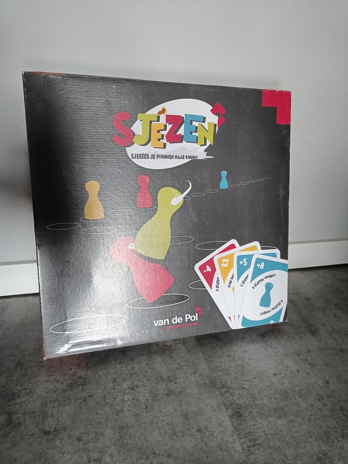 XL Houten Keezenspel voor 4 spelers - Sjezen van de Pol, Hobby en Vrije tijd, Drie of vier spelers, Ophalen of Verzenden, Zo goed als nieuw