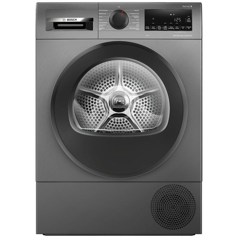 Bosch warmtepompdroger WQG235DRNL Serie 6 - Grijs, Witgoed en Apparatuur, Wasdrogers, Minder dan 85 cm, BSH Huishoudapparaten