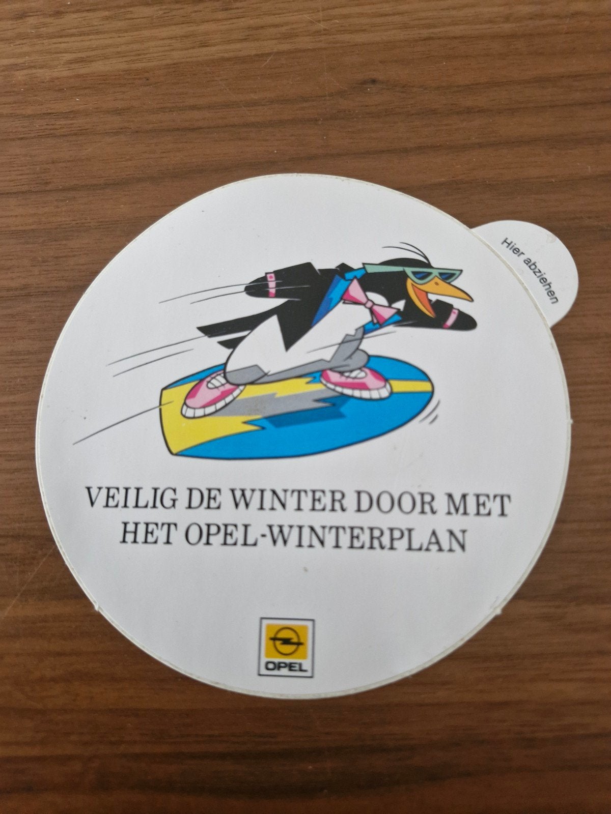 935 Opel Winterplan sticker - 11 cm doorsnede, Ophalen of Verzenden, Nieuw, Merk